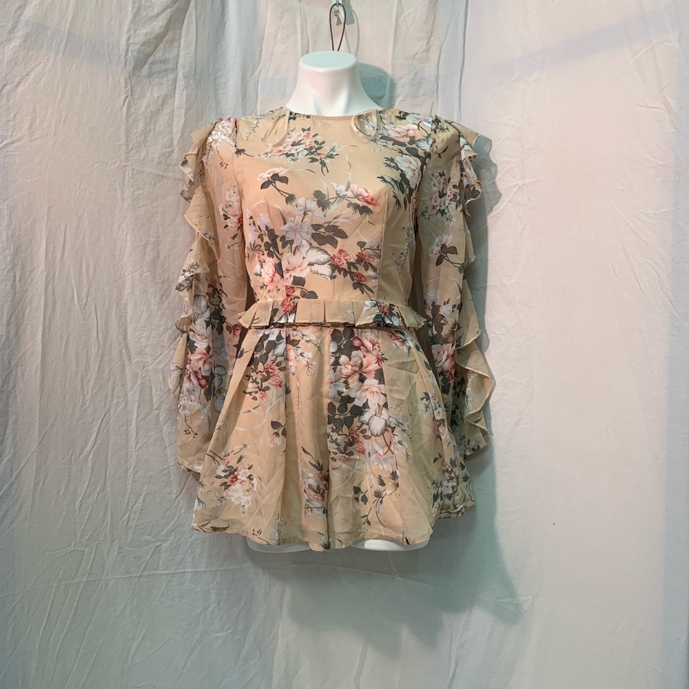 Herringstones Beige Romper